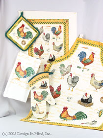 Barnyard Roosters|apron...