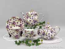 Pansy Chintz|teapot - 36 oz. (right)...