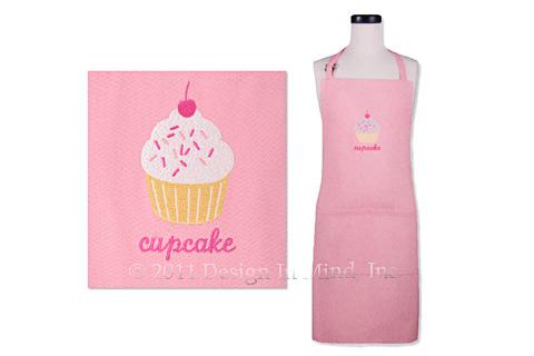 Pink Cupcake Apron