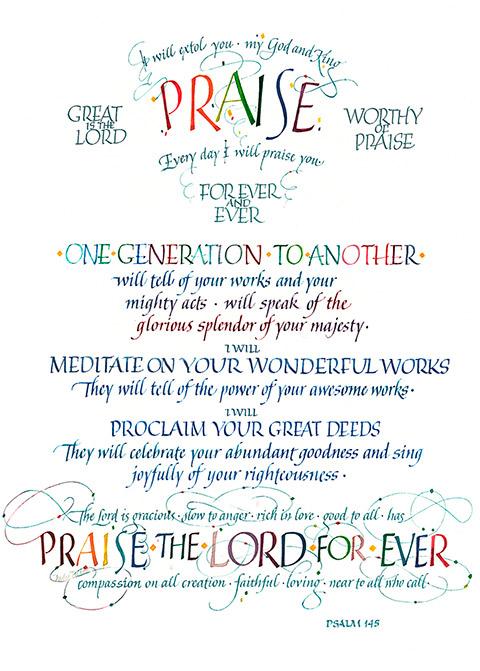 Card - Psalm 145