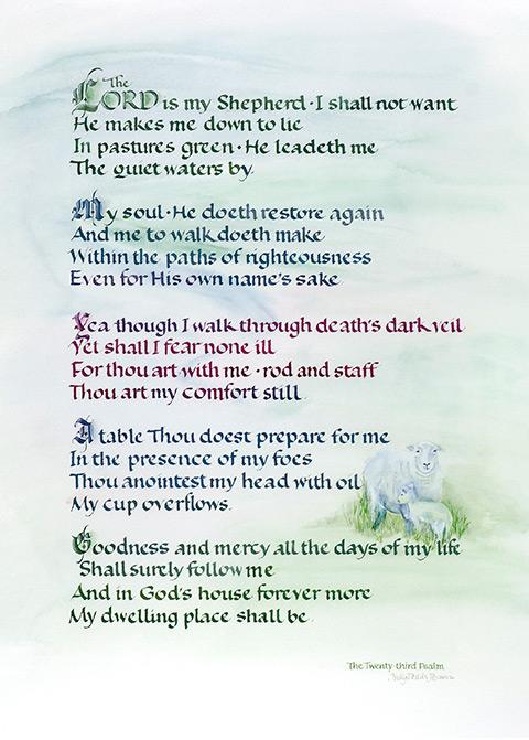 Card - The 23rd Psalm