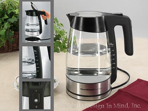 Cordless electric kettles... fast water boiling and contemporary design.