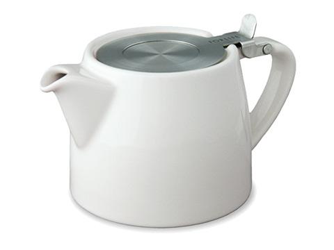 Stump teapot-white
