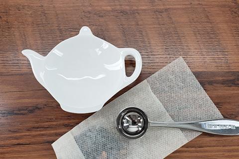 Tea Tidy - White china