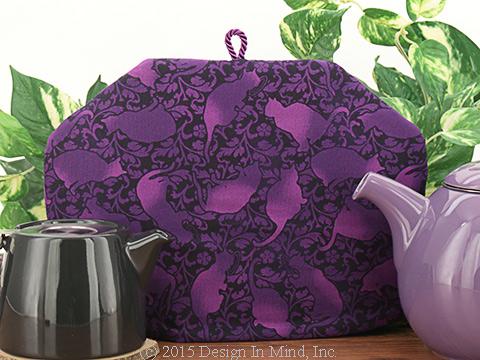 Tea Cozy - Purple Felinity